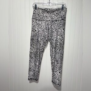 Balance Collection Monochrome Leopard Patterned Leggings| Size Large